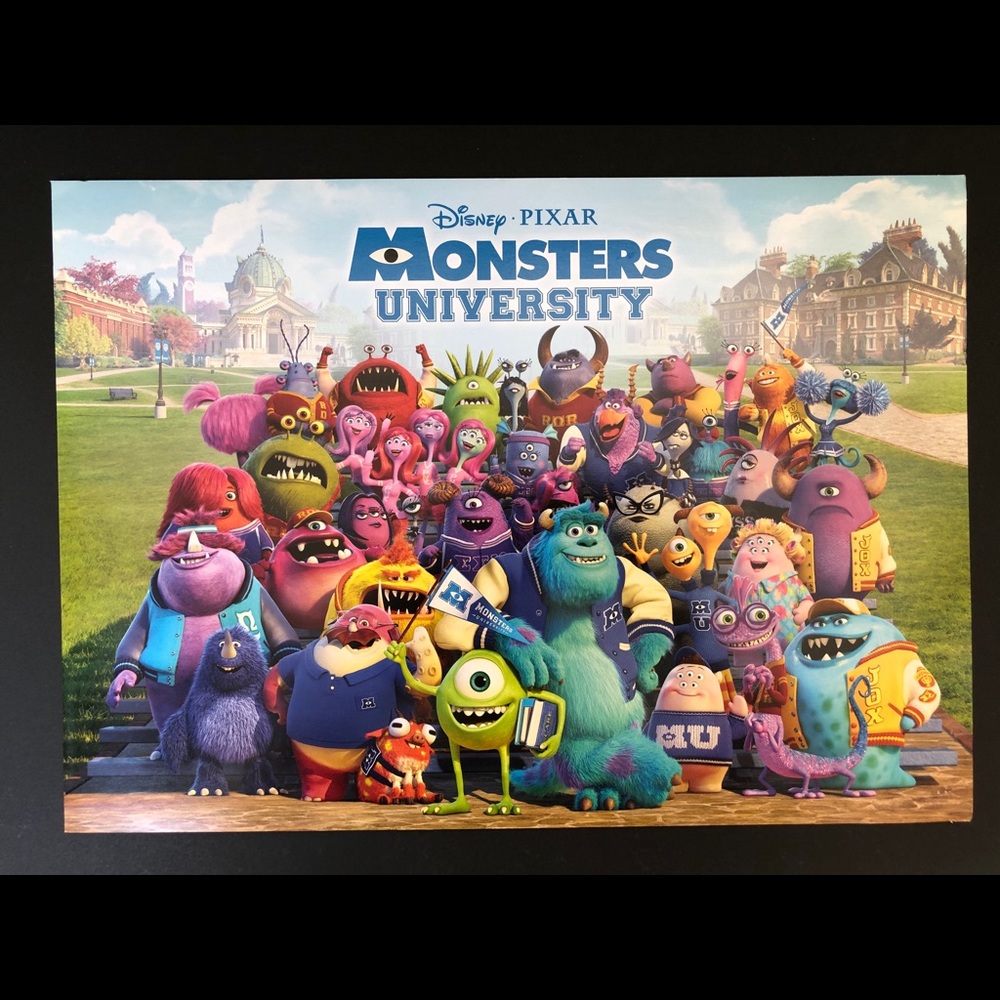 Set of four prints from the Disney Pixar movie, Monsters U.